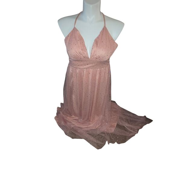 Pink Sparkley Maxi Dress - Picture 2 of 5
